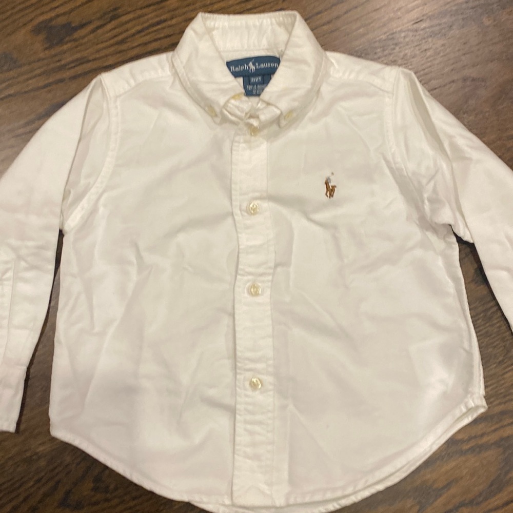Ralph Lauren button down collared shirt size 2t